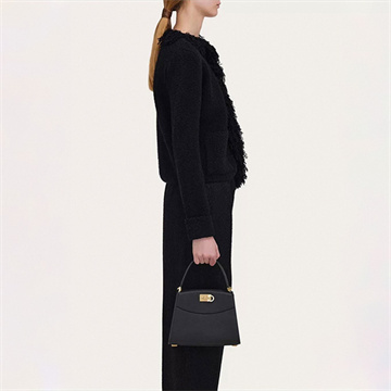 salvatore ferragamo grained leather top handle bag #21h159